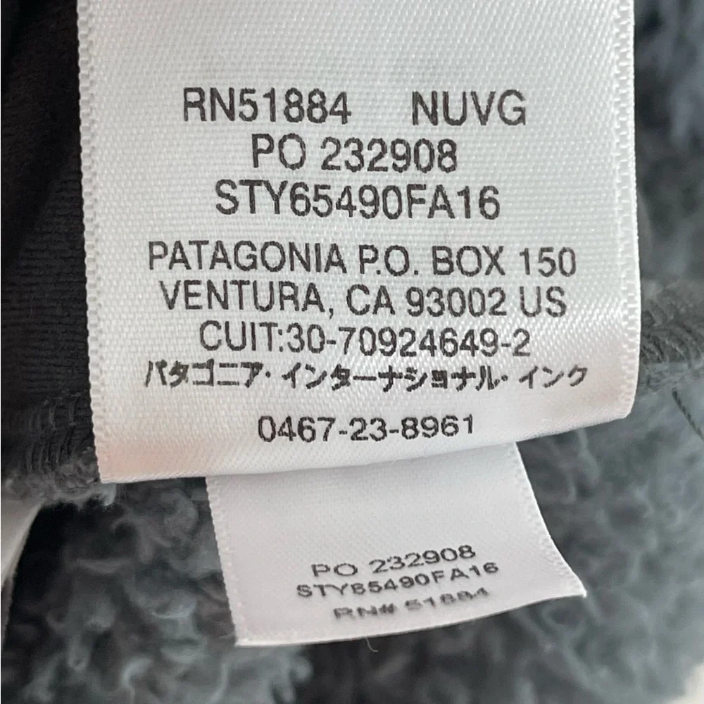 Patagonia Vest Grey & Red Pulls Los Gatos Fleece #65490 Youth Girl’s Size Med 10